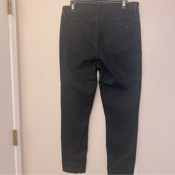 Sam Edelman Stiletto High Rise Skinny Crop black denim jeans cotton rayon 31 - Picture 2 of 11